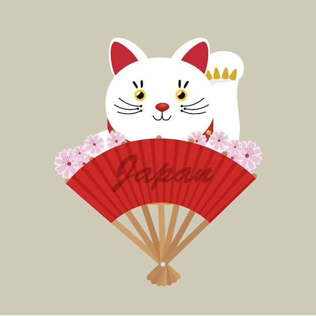 Japanese culture cat lucky