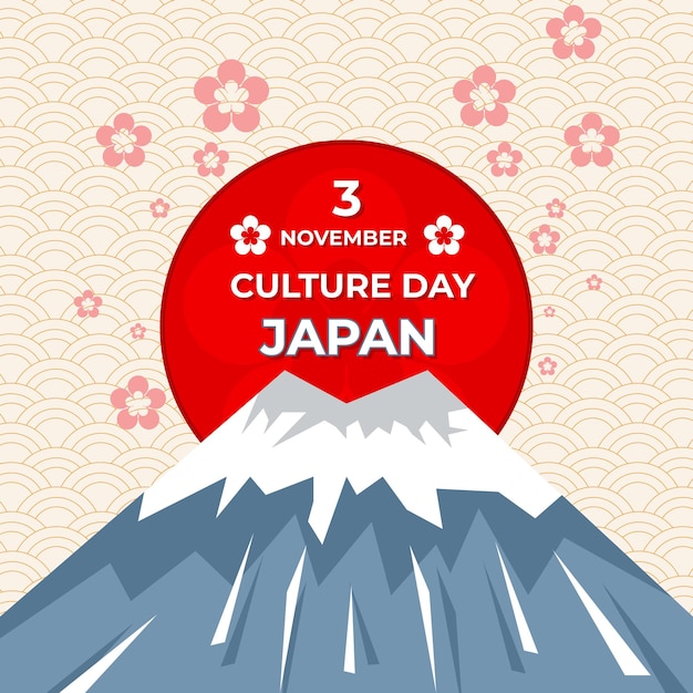 Vector japanese culture day 3 november