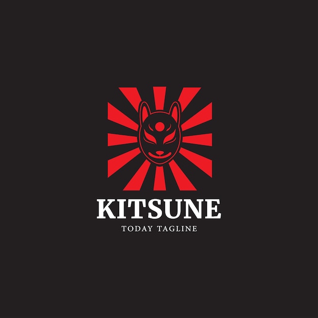 Japanese culture logo design vector illustration