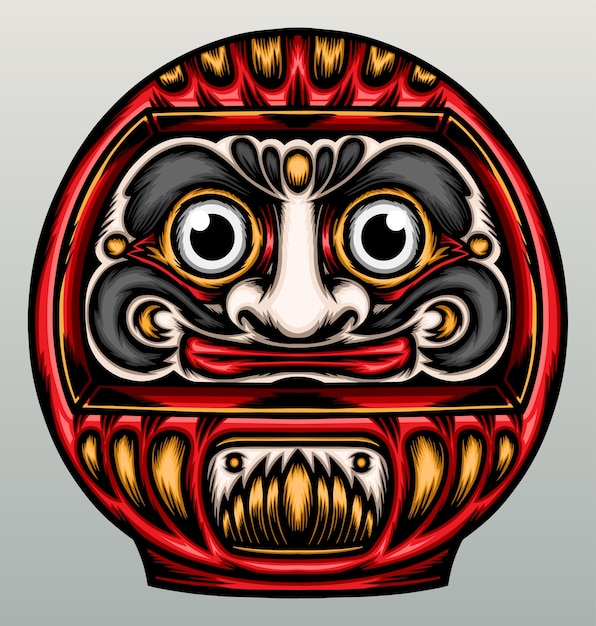 Japanese daruma doll.