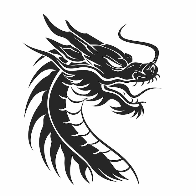 Vector japanese dragon vector art