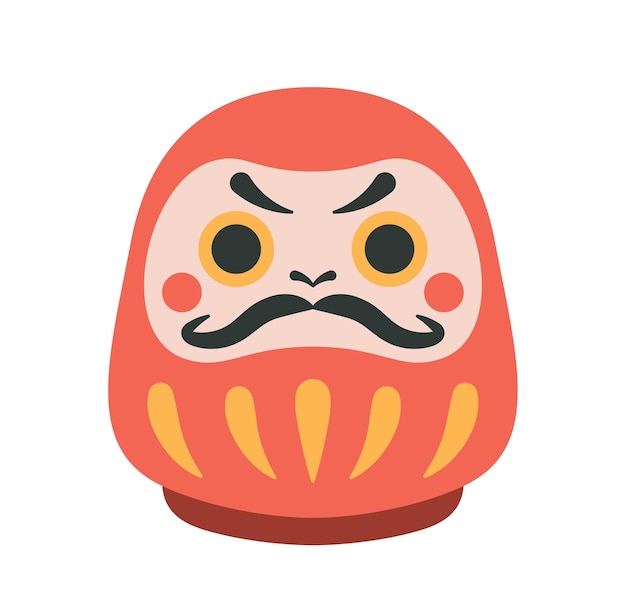 Vector japanese face toy icon