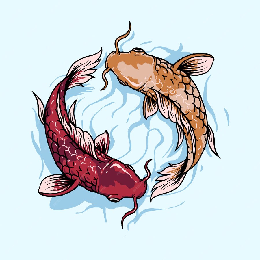 Japanese Fish vector PNG