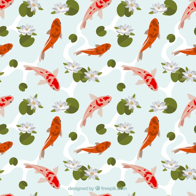 Japanese fish pattern