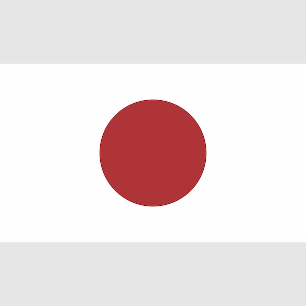 Vector a japanese flag with a red circle that says japan on it.