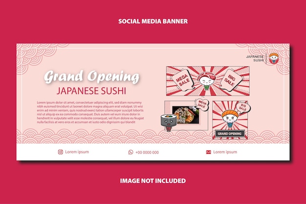 Japanese food banner