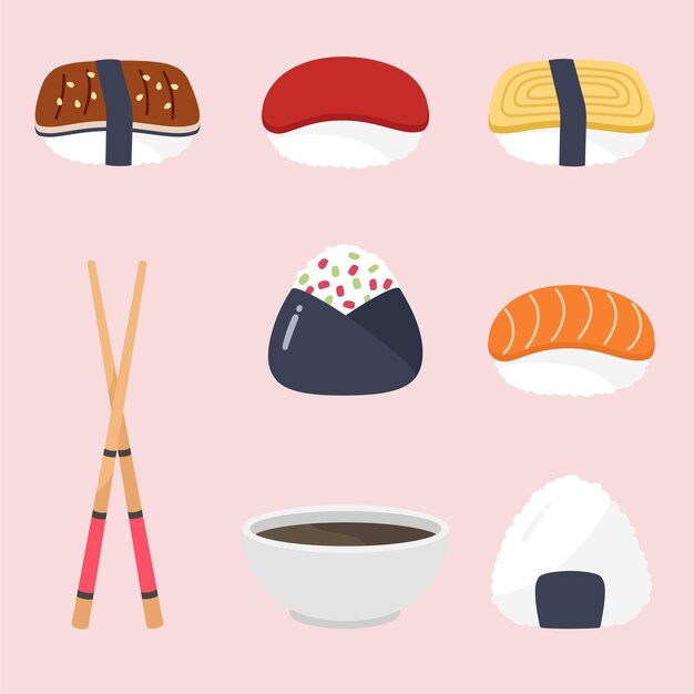 Japanese food set