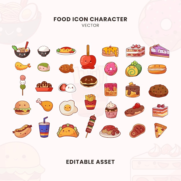 Japanese Food Vector Illustration