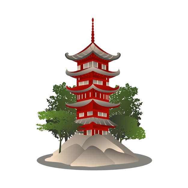 Vector japanese landmark