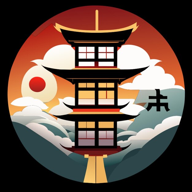 japanese language vector illustration