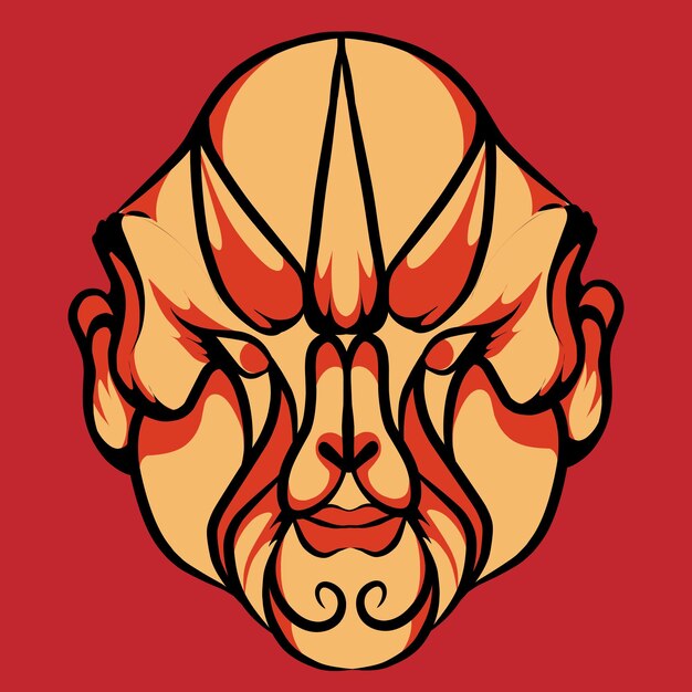 japanese mask kabuki