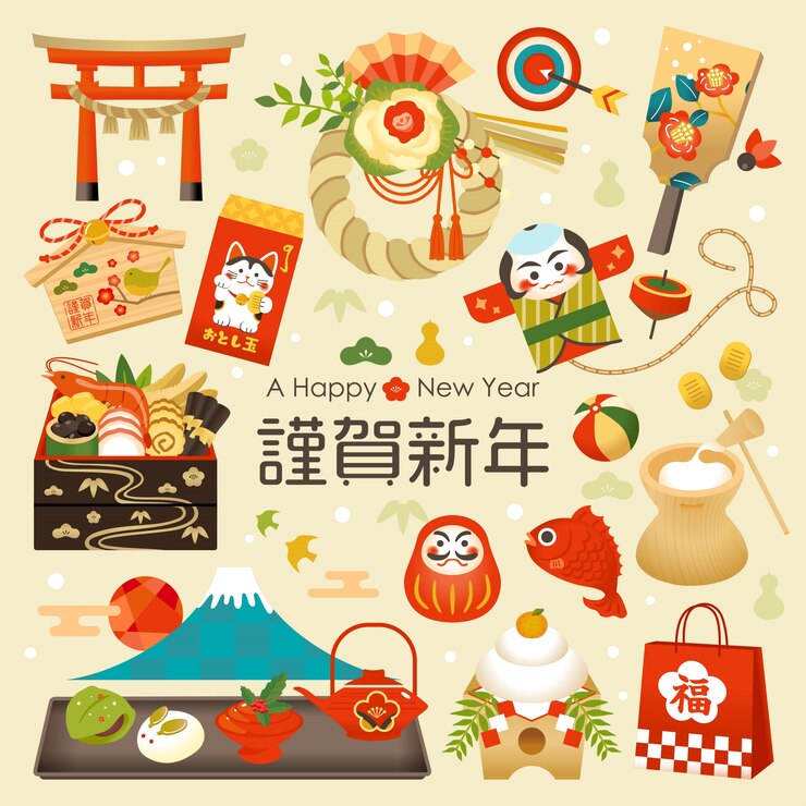 Vector 日本の正月