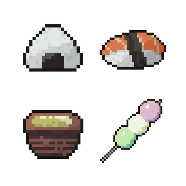 日本のオブジェクトコレクション - ダイナミックなデジタルプロジェクトとデザインのためのピクセルアート