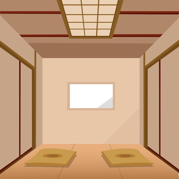 Vector japanese room style vector