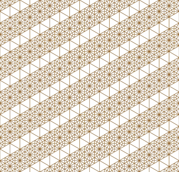 Japanese seamless geometric pattern .