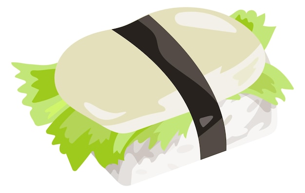 Vector japanese sushi asian food icon chinese cuisine