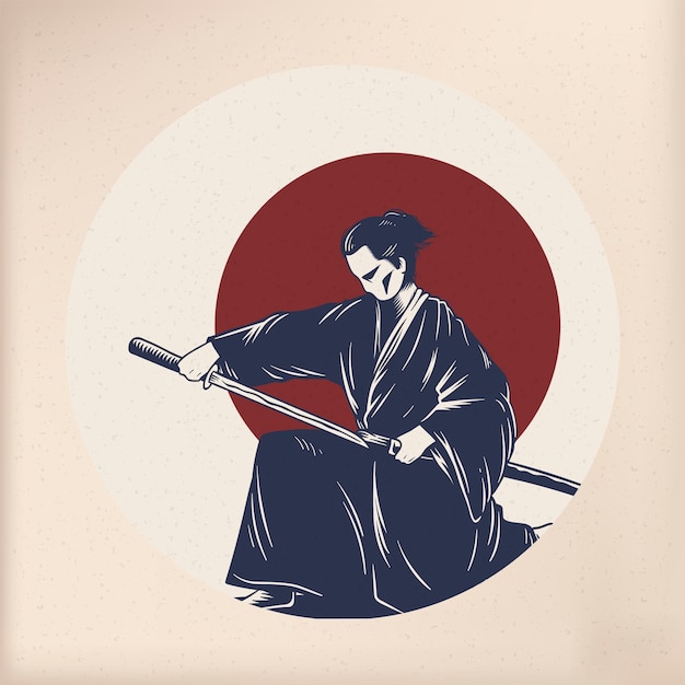 Japanese tradition style vectors