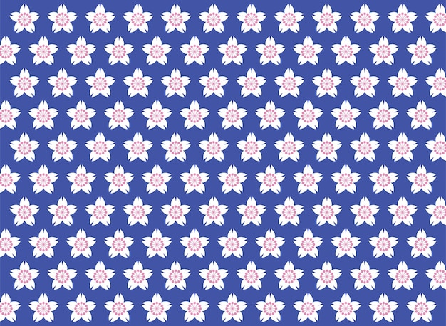 Japanese traditional background pattern of cherry blossom