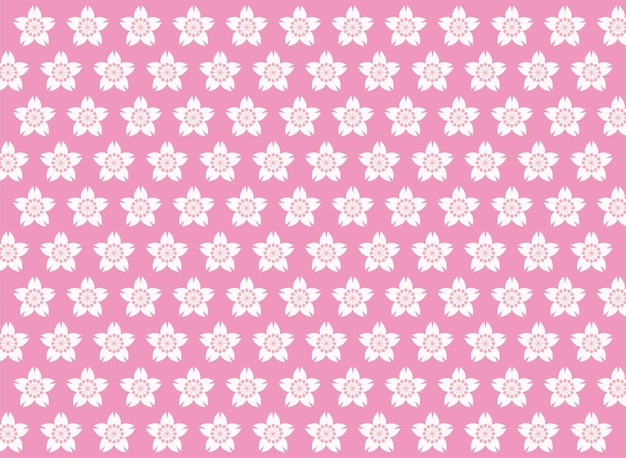 Japanese traditional background pattern of cherry blossom