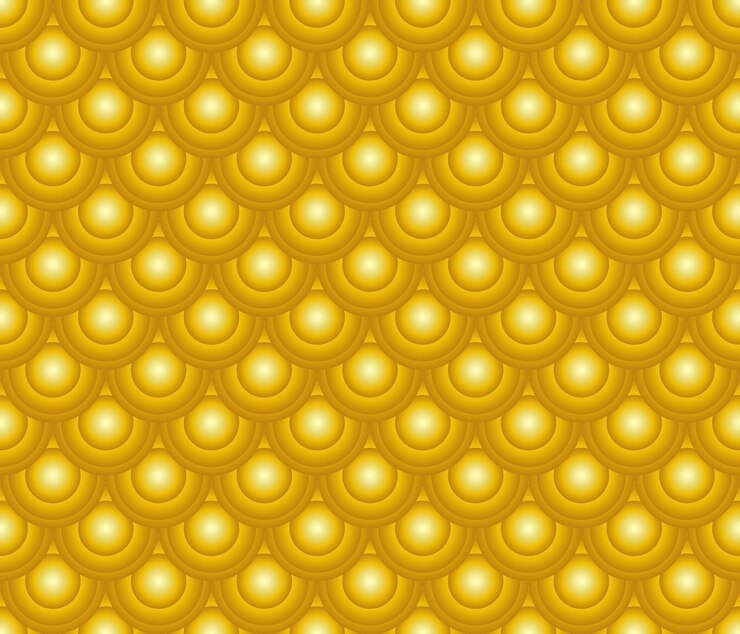 वेक्टर japanese traditional ornament seamless pattern gold fish scales vector illustration
