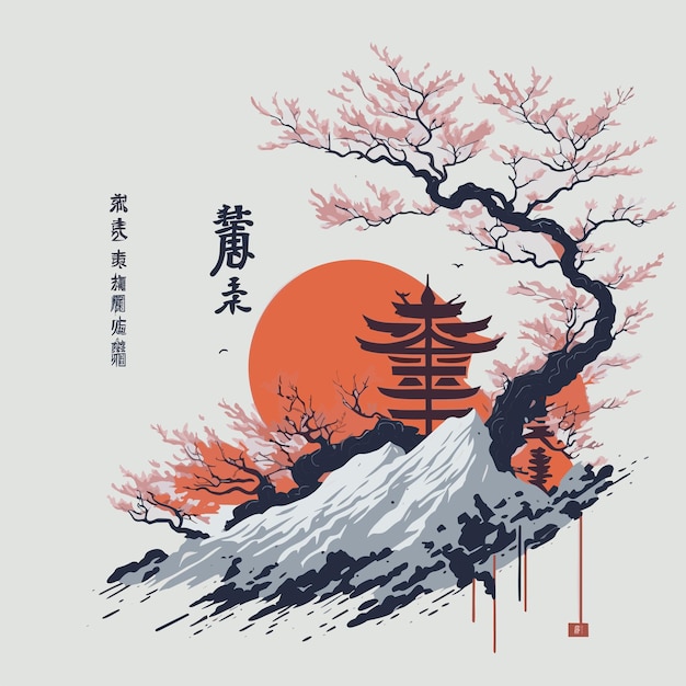 Japanese vibes with kanji typography