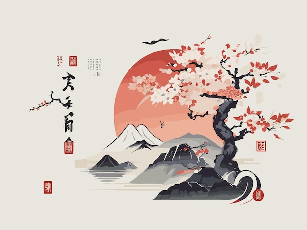 Japanese vibes with kanji typography