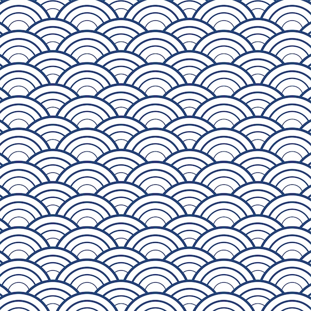 Japanese wave background