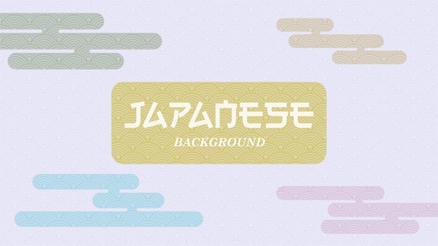 Japanese wave pattern background