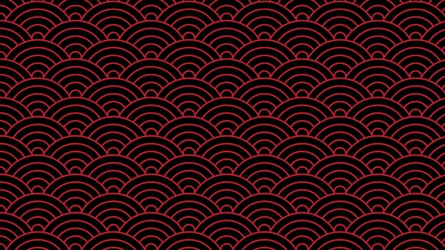 Vector japanese wave pattern seamless