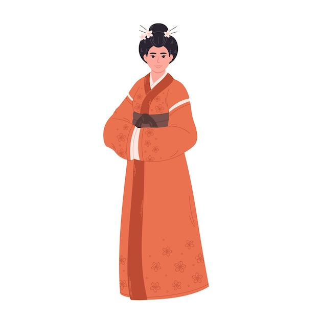 Japanese woman in traditional clothing Asian culture ethnicity