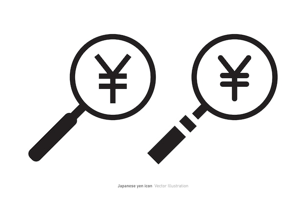 Illustrazione vettoriale della icona della valuta giapponese