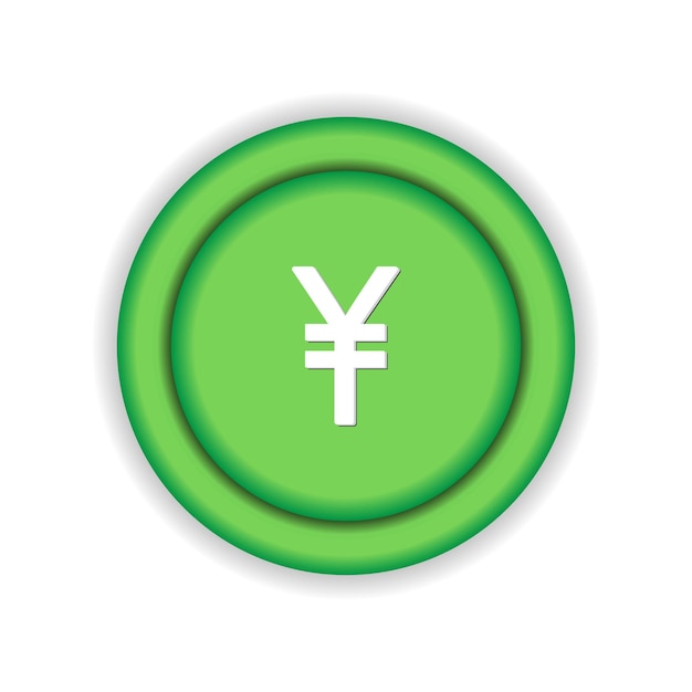 Vector japanese yen currency symbol vector.