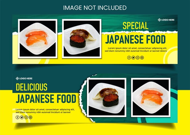 Japans eten bannerontwerp