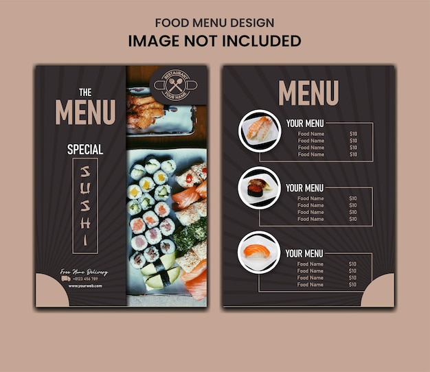 Vector japans eten menu-ontwerp