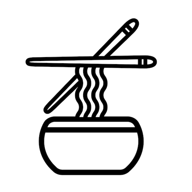 Japans eten vectorillustratie ramen