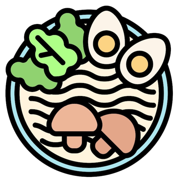 Japans eten vectorillustratie ramen