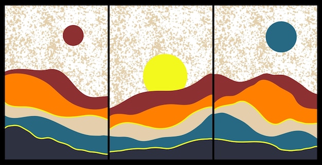 Japanse achtergrond met lijngolfpatroon abstracte sjabloon met geometrisch patroon berglay-outontwerp in oosterse stijl