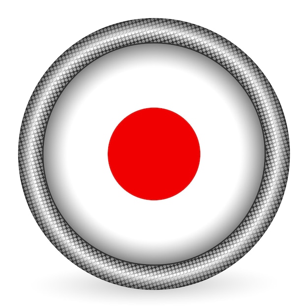 Japanse vlag knop