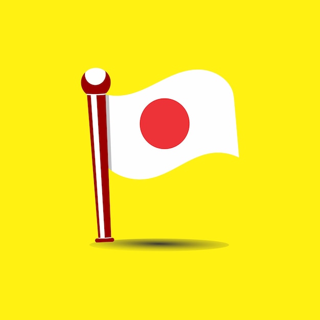 Japanse vlag vector ontwerp