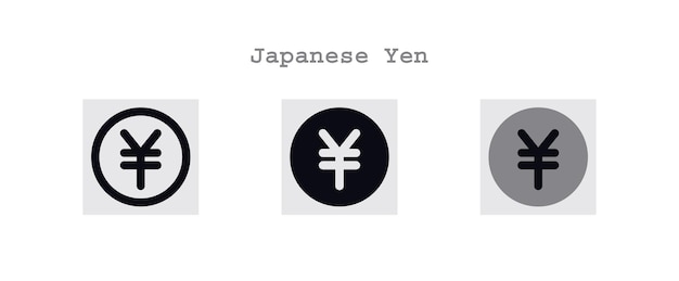 Japanse yen pictogrammen instellen