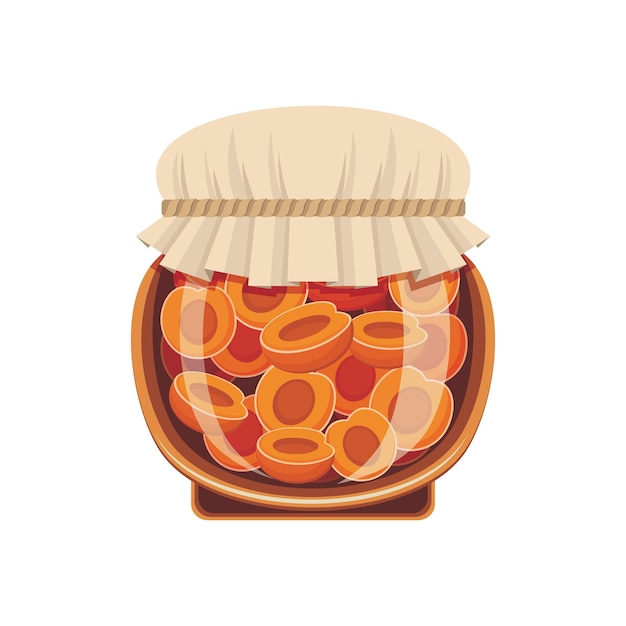 jar of delicious apricot jam