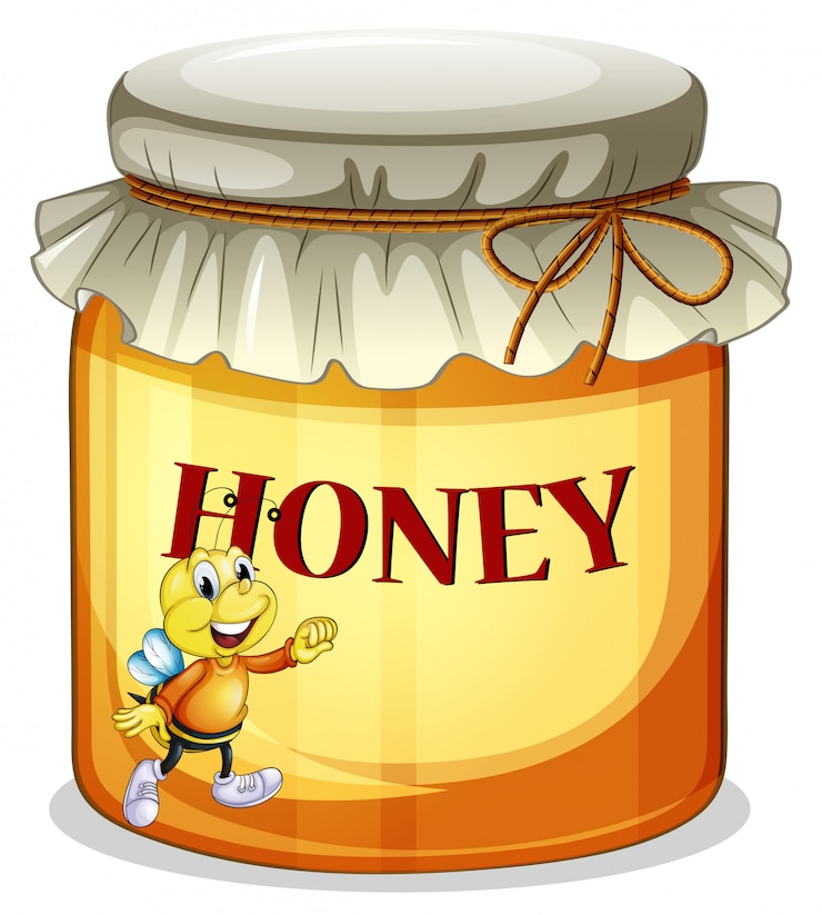 Vector a jar of honey