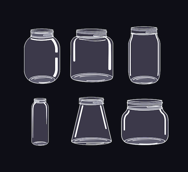 Jar mason fashion glass