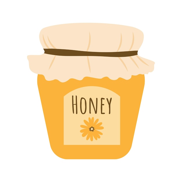 Jar with honey