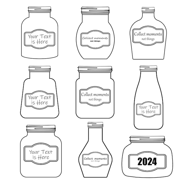 Vector jars set