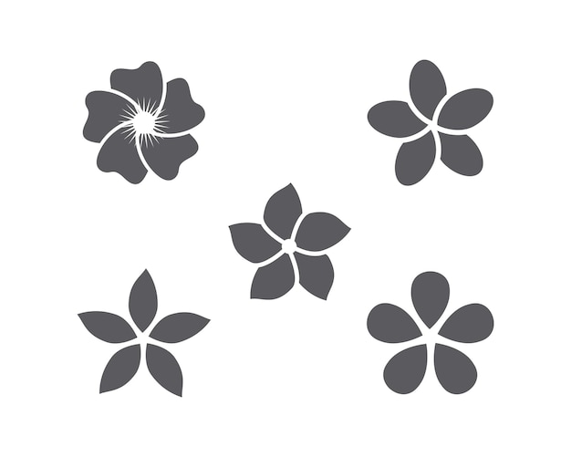 jasmine flower icon logo template