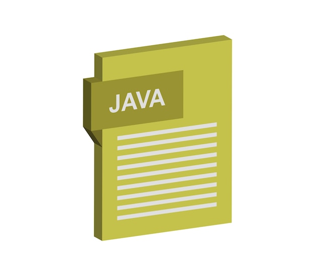 Premium Vector | Java file