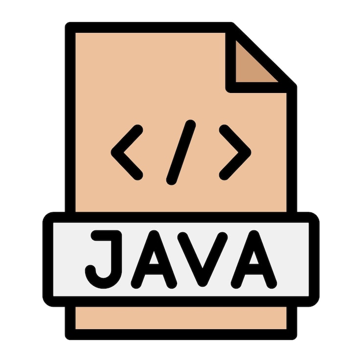 Vector java vector icon design illustration