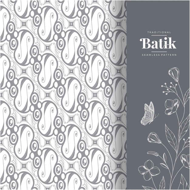 javanese batik pattern stock vector