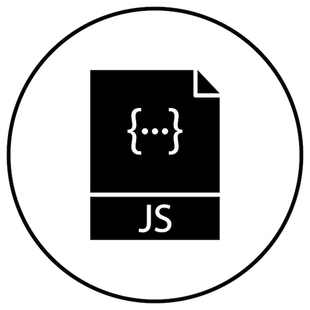 Javascript Файл икона векторного изображения может быть использован для кодирования и разработки